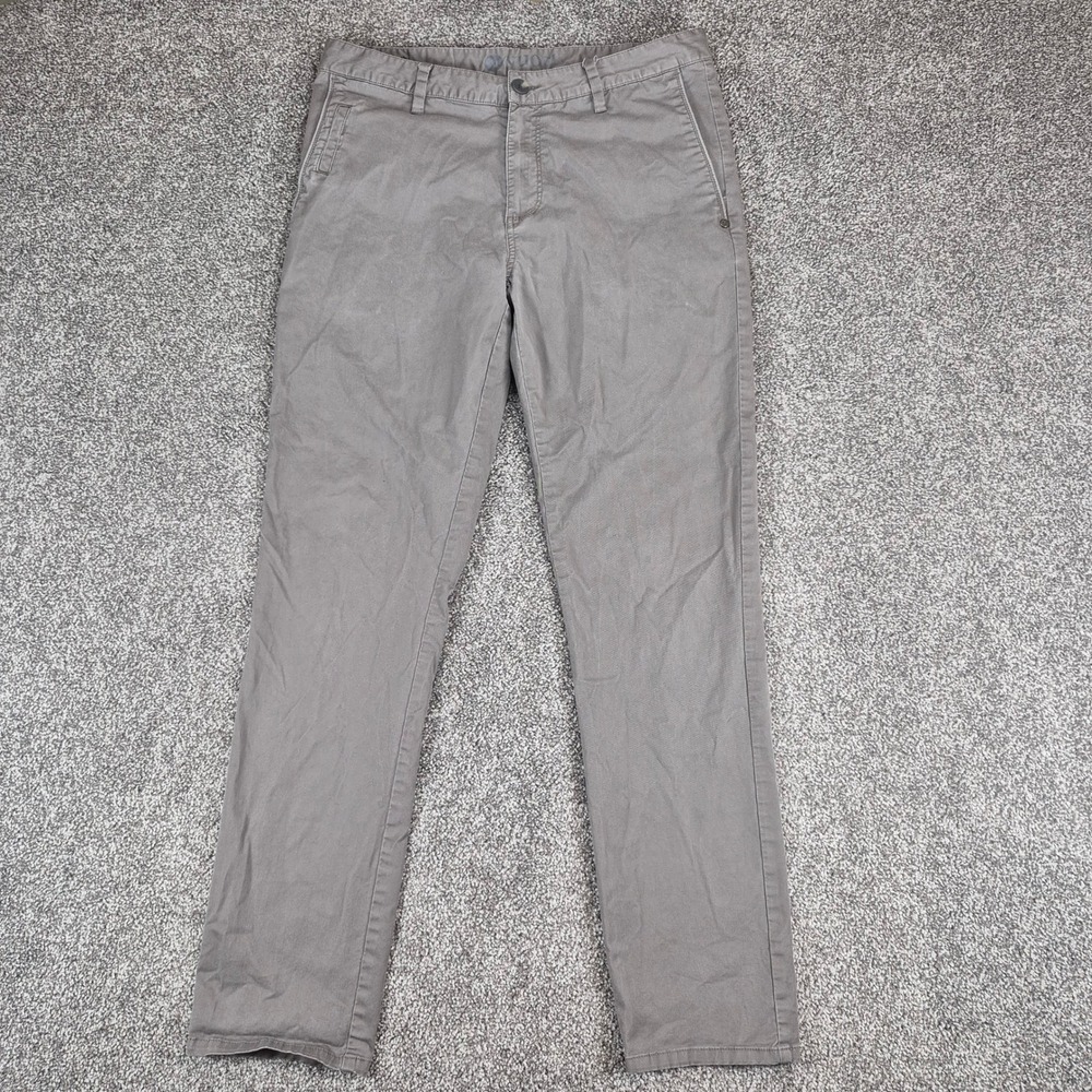 Vuori All Ways Chino Pant Mens 32 Gray Performance Stretch Twill V433